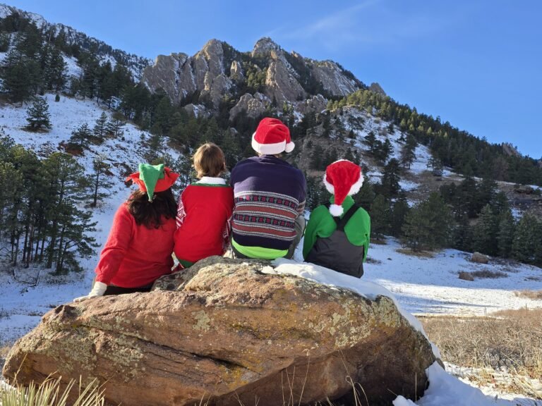 family day out in the snow
