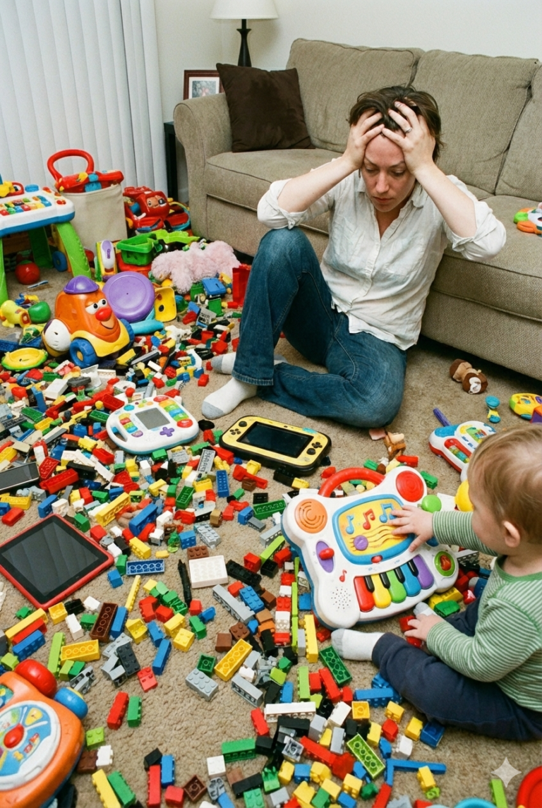 Frustrated Mom & Messy Toys